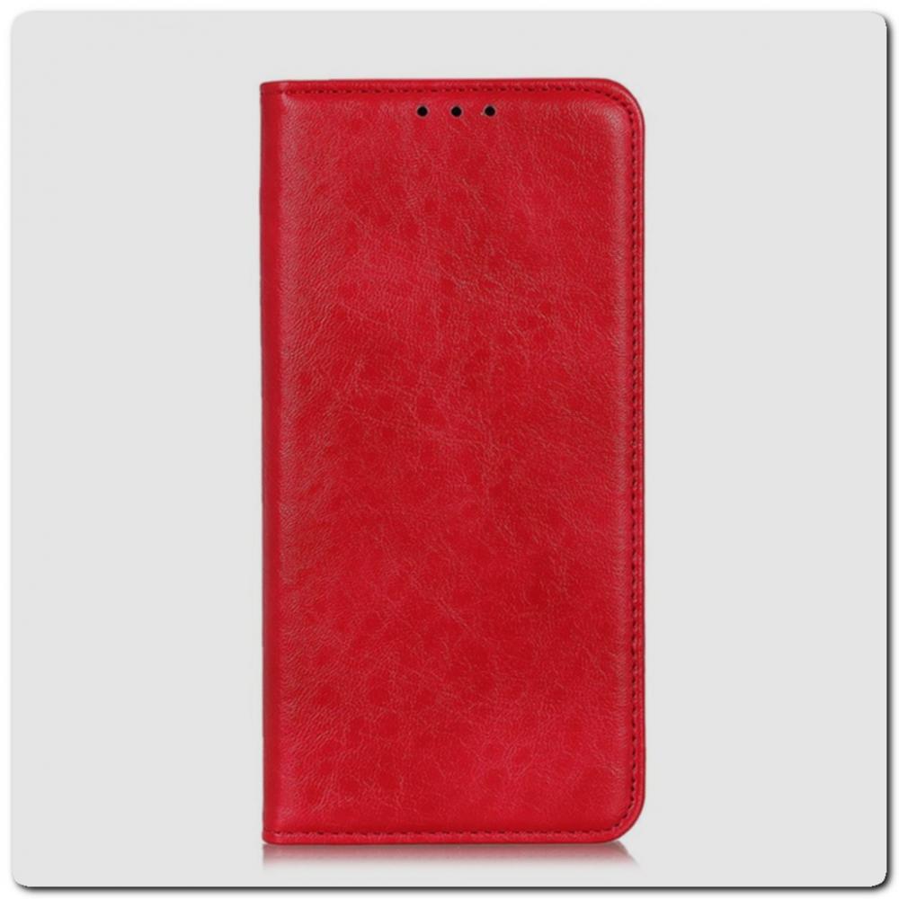 Чехол Книжка с Скрытыми Магнитами Авто Закрытие для Samsung Galaxy A10 Красный