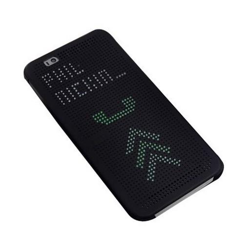 Чехол книжка для HTC Desire 820 черный с функцией Dot View