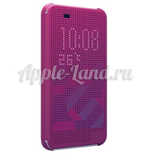 Чехол HTC Desire 620 с функцией Dot View фиолетовый