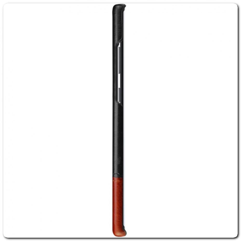 IMAK Ruiy PU Кожаный Чехол из Ударопрочного Пластика для Samsung Galaxy Note 10+ / Note 10 Plus - Черный