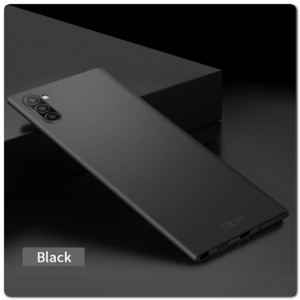 Матовый Ультратонкий Пластиковый Mofi Чехол для Samsung Galaxy Note 10 Черный