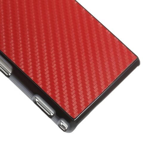 Кейс чехол для Sony Xperia M2 красный карбон