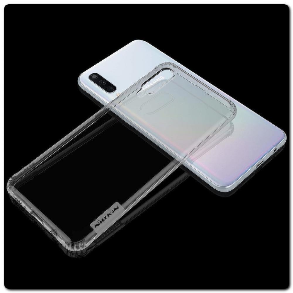 Нескользящий Чехол Nillkin Nature для Мобильного Телефона Samsung Galaxy A50 Серый