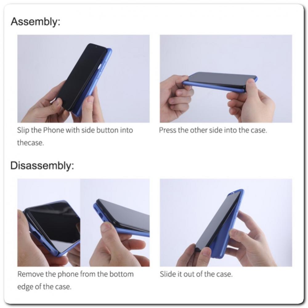 Пластиковый Кейс Nillkin Super Frosted Shield Чехол для Samsung Galaxy Note 10 Черный