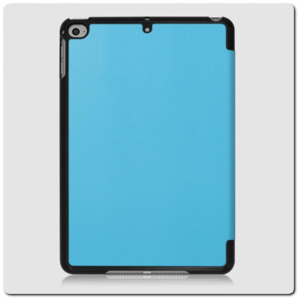PU Кожаный Чехол Книжка для iPad mini 2019 Складная Подставка Голубой