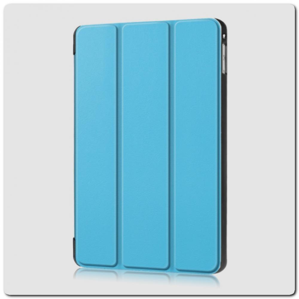 PU Кожаный Чехол Книжка для iPad mini 2019 Складная Подставка Голубой