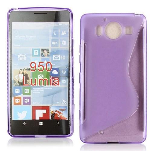 Силиконовый чехол для Microsoft Lumia 950 фиолетовый