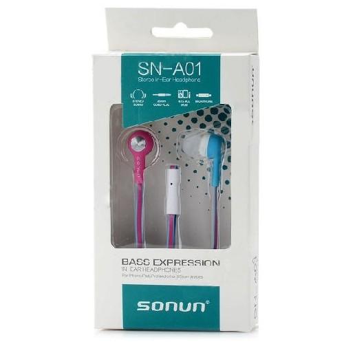 Гарнитура для смартфона SONUN SN-A01 цвет Pink/Blue