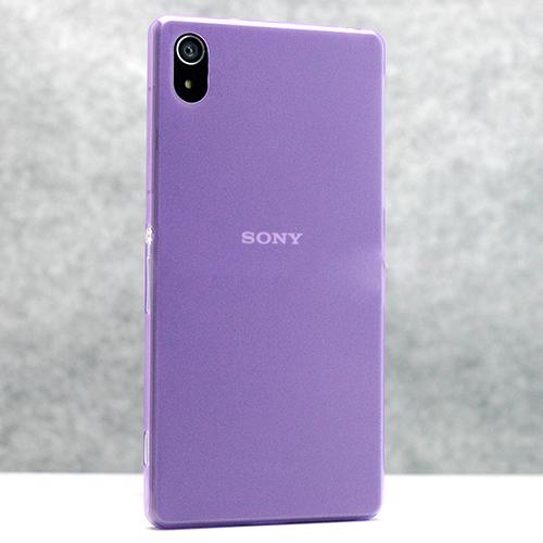 Ультратонкий кейс чехол для Sony Xperia Z2 фиолетовый