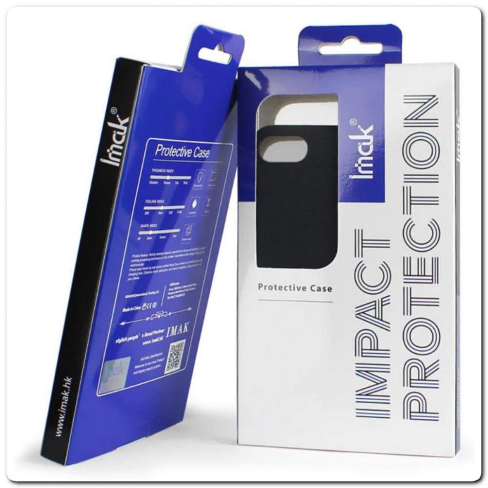 Тонкий Матовый Нескользящий Пластиковый Imak Чехол для Samsung Galaxy Note 10+ / Note 10 Plus Песочно-Черный