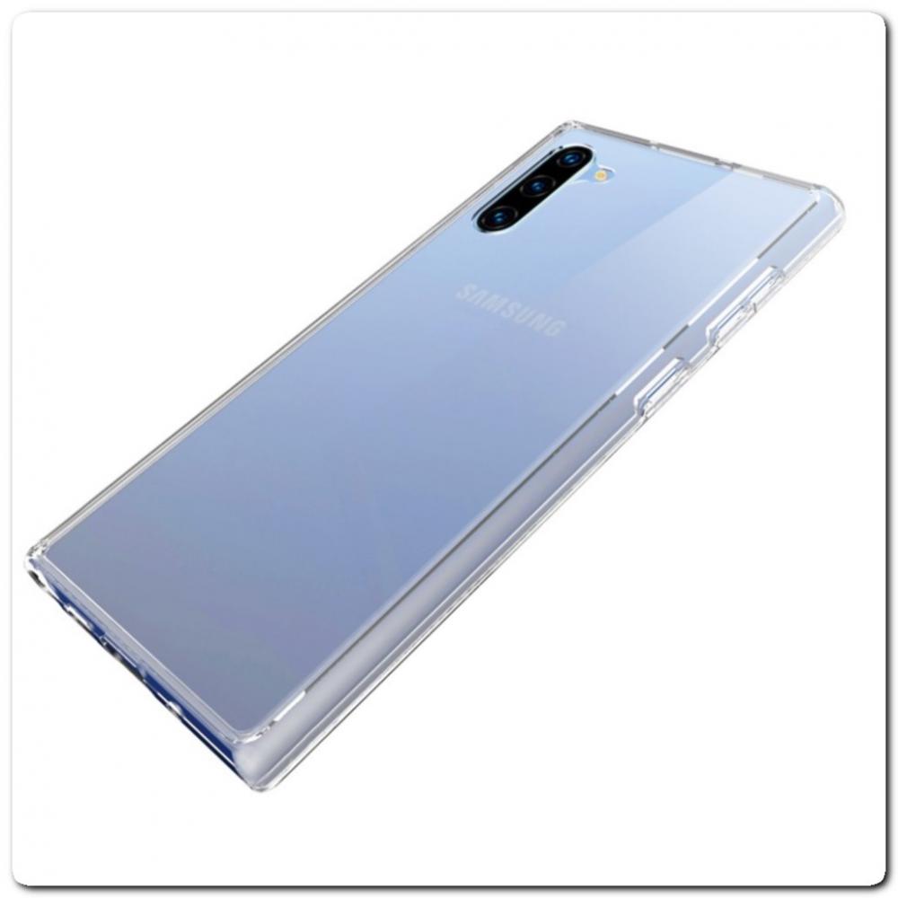 Тонкий TPU Силиконовый Бампер DF Чехол на Samsung Galaxy Note 10 Прозрачный