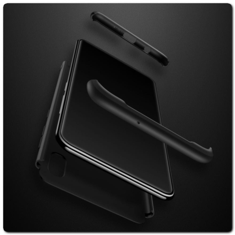 Тройной Съемный Пластиковый Чехол GKK 360° для Samsung Galaxy A10 Черный