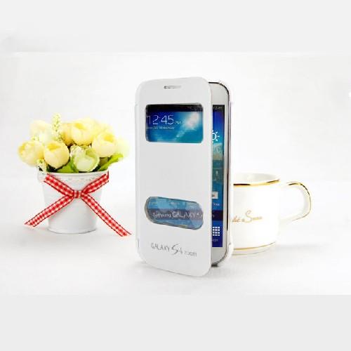 Флип чехол-книжка для Samsung Galaxy S4 Zoom белый
