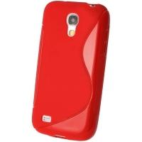 Силиконовый чехол для Samsung Galaxy S4 mini красный S-Shape