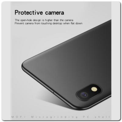 Матовый Ультратонкий Пластиковый Mofi Чехол для Samsung Galaxy A10 Черный