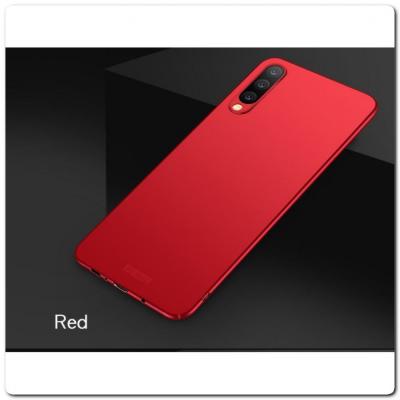Матовый Ультратонкий Пластиковый Mofi Чехол для Samsung Galaxy A50 Красный