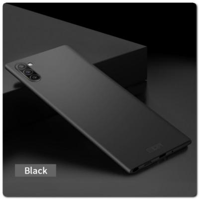 Матовый Ультратонкий Пластиковый Mofi Чехол для Samsung Galaxy Note 10 Черный