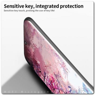 Матовый Ультратонкий Пластиковый Mofi Чехол для Samsung Galaxy Note 10 Ярко-Розовый