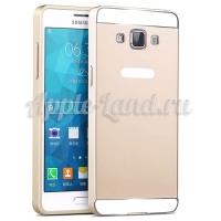Металлический чехол для Samsung Galaxy A5 золотой