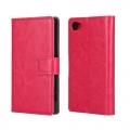 Купить Чехол книжка для Sony Xperia Z5 compact ярко розовый на Apple-Land.ru
