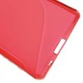 Силиконовый чехол для Sony Xperia Z5 Compact красный S-образный