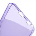 Силиконовый чехол для LG Nexus 5X фиолетовый S-образный