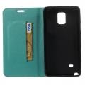 Чехол книжка для Samsung Galaxy Note 4 голубой Mercury Case On