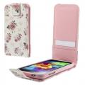 Купить Чехол Down Flip для Samsung Galaxy S5 mini Pink Flower Pattern на Apple-Land.ru