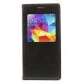 Купить Чехол книжка черный для Samsung Galaxy S5 mini с функцией активное окно на Apple-Land.ru