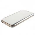 Купить Чехол для Samsung Galaxy S6 edge с функцией "Прозрачное окно" - серый на Apple-Land.ru