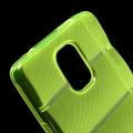 Силиконовый чехол для Samsung Galaxy Note 4 зеленый противоскользящий