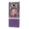 Силиконовый чехол для Samsung Galaxy A5, Galaxy A5 Duos - Purple Flower Pattern