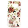 Купить Силиконовый чехол для Samsung Galaxy S6 edge White and Rose Flowers на Apple-Land.ru