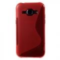 Купить Силиконовый чехол для Samsung Galaxy J1 красный S-Shape на Apple-Land.ru