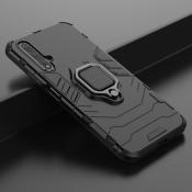 Противоударный Чехол Hybrid Ring с Кольцом для Huawei Honor 20 и Металлической Пластиной для Магнитного Держателя Черный