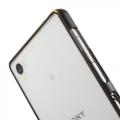Металлический ультратонкий бампер для Sony Xperia Z3 чёрный