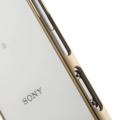 Металлический ультратонкий бампер для Sony Xperia Z3 золотой