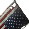 Пластиковый чехол для Sony Xperia Z3+ / Sony Xperia Z3+ Dual орнамент American Flag