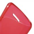 Силиконовый чехол для Sony Xperia E4g, Xperia E4g Dual S-образный красный