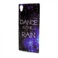 Купить Ультра-тонкий силиконовый чехол для Sony Xperia M4 Aqua, M4 Aqua Dual - Dance in the Rain на Apple-Land.ru