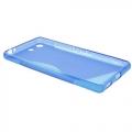 Силиконовый чехол для Sony Xperia M5 синий S-Shape