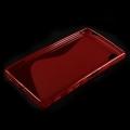Силиконовый чехол для Sony Xperia Z5 красный S-образный
