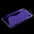 Силиконовый чехол для Sony Xperia Z5 фиолетовый S-образный