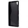 Купить Силиконовый чехол для Sony Xperia Z5 Premium черный S-образный на Apple-Land.ru