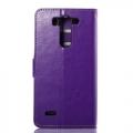 Купить Кожаный чехол книжка для LG G3 s фиолетовый LeechiCase на Apple-Land.ru