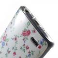 Силиконовый чехол для LG G3 s с орнаментом Flowers