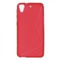 Купить Силиконовый чехол для HTC Desire 626G / 626G+ красный S-образный на Apple-Land.ru