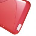Силиконовый чехол для HTC Desire 626G / 626G+ красный S-образный