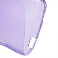 Силиконовый чехол для HTC Desire 626G / 626G+ фиолетовый S-образный