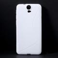 Купить Силиконовый чехол для HTC One E9 Plus белый S-образный на Apple-Land.ru